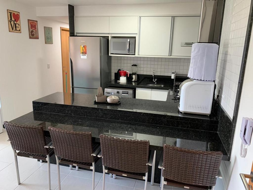  Flat Extraordinário Beira Mar Condomínio Cupe Beach Living