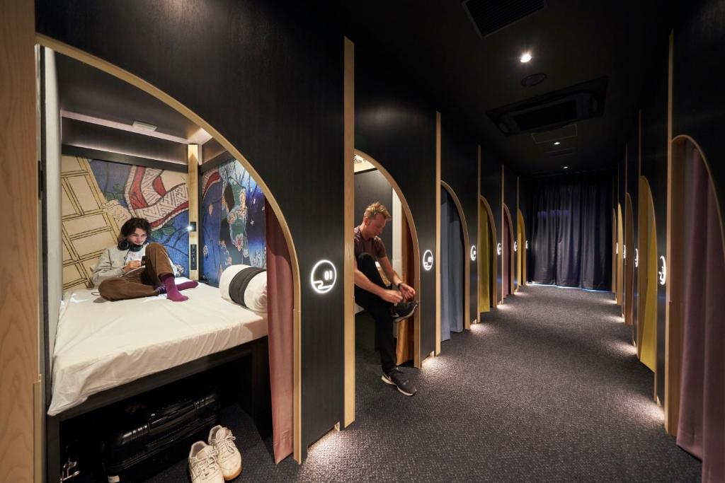 Postel nebo postele na pokoji v ubytování Resol Poshtel Tokyo Asakusa