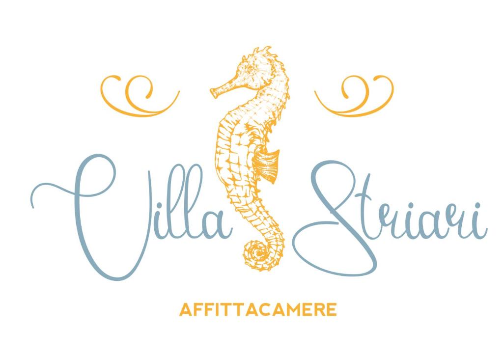 a golden seahorse on a white background with the words hello australia at Appartamenti Affittacamere Villa Striari in Otranto