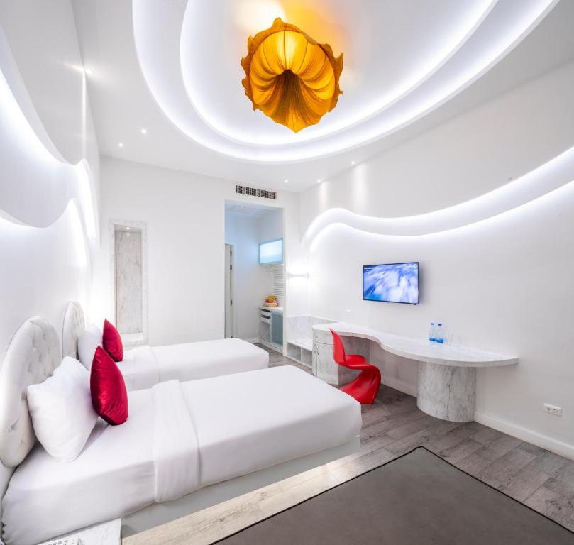 TV a/nebo společenská místnost v ubytování Avatara Resort