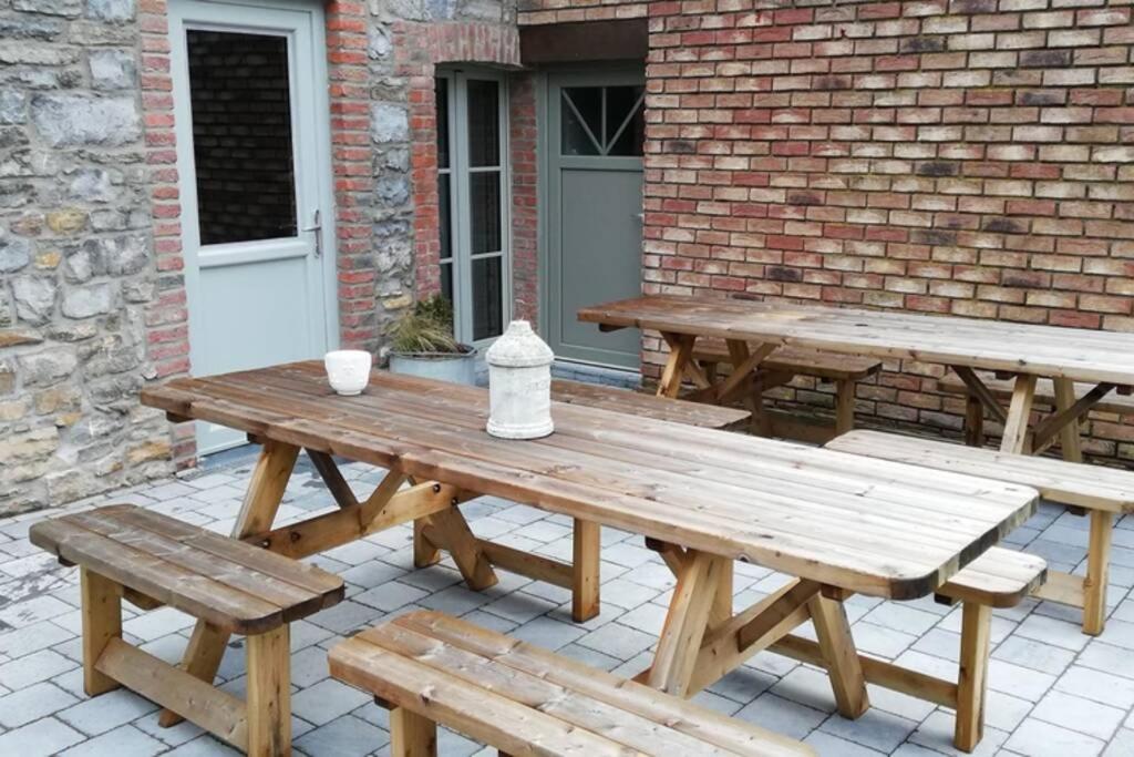 Patio nebo venkovní prostory v ubytování Les Auges