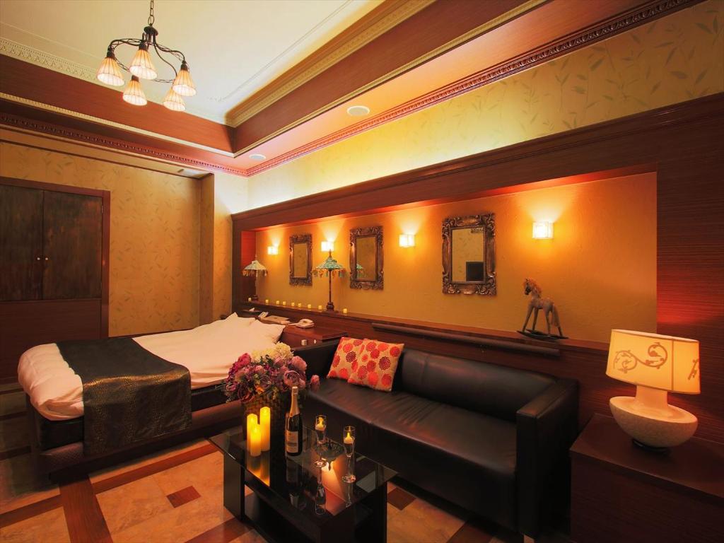 Postel nebo postele na pokoji v ubytování Hotel GIG (Adult Only)