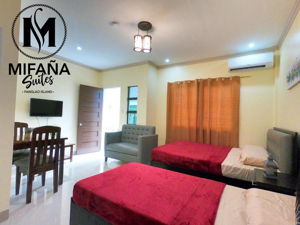Posezení v ubytování Mifaña Suites - Panglao Island