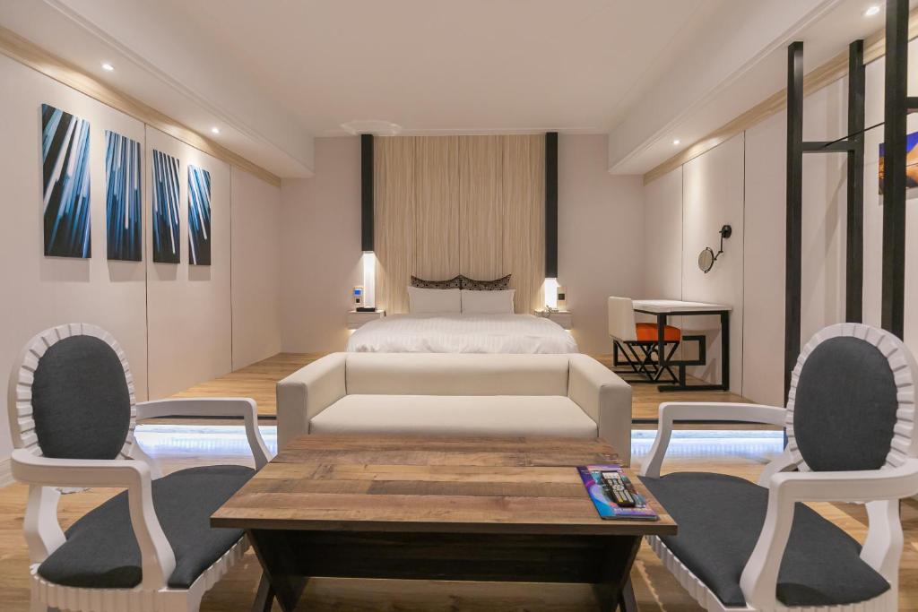 Postel nebo postele na pokoji v ubytování Soho Motel