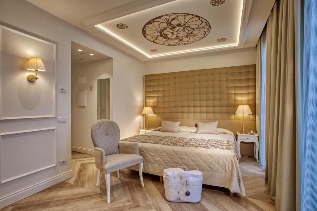 Postel nebo postele na pokoji v ubytování Hotel Eliseo Terme