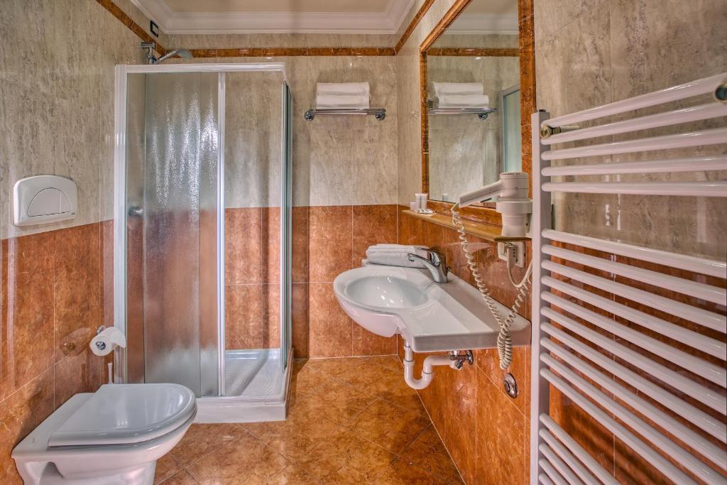 Koupelna v ubytování Hotel Eliseo Terme