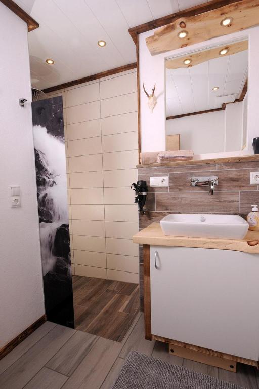 Koupelna v ubytování Eberl´s Zirbenlodge