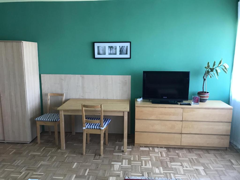 Televízia a/alebo spoločenská miestnosť v ubytovaní Budapest Flat Rent