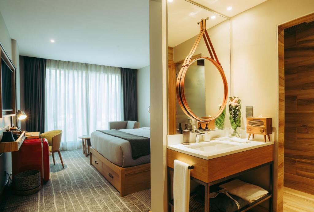 Posezení v ubytování The Social House Nairobi, a Preferred Lifestyle Hotel