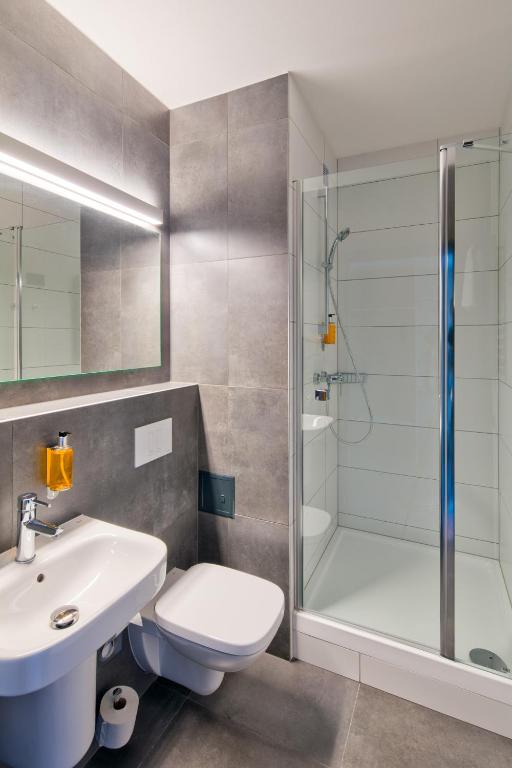 Kúpeľňa v ubytovaní o3Hotel