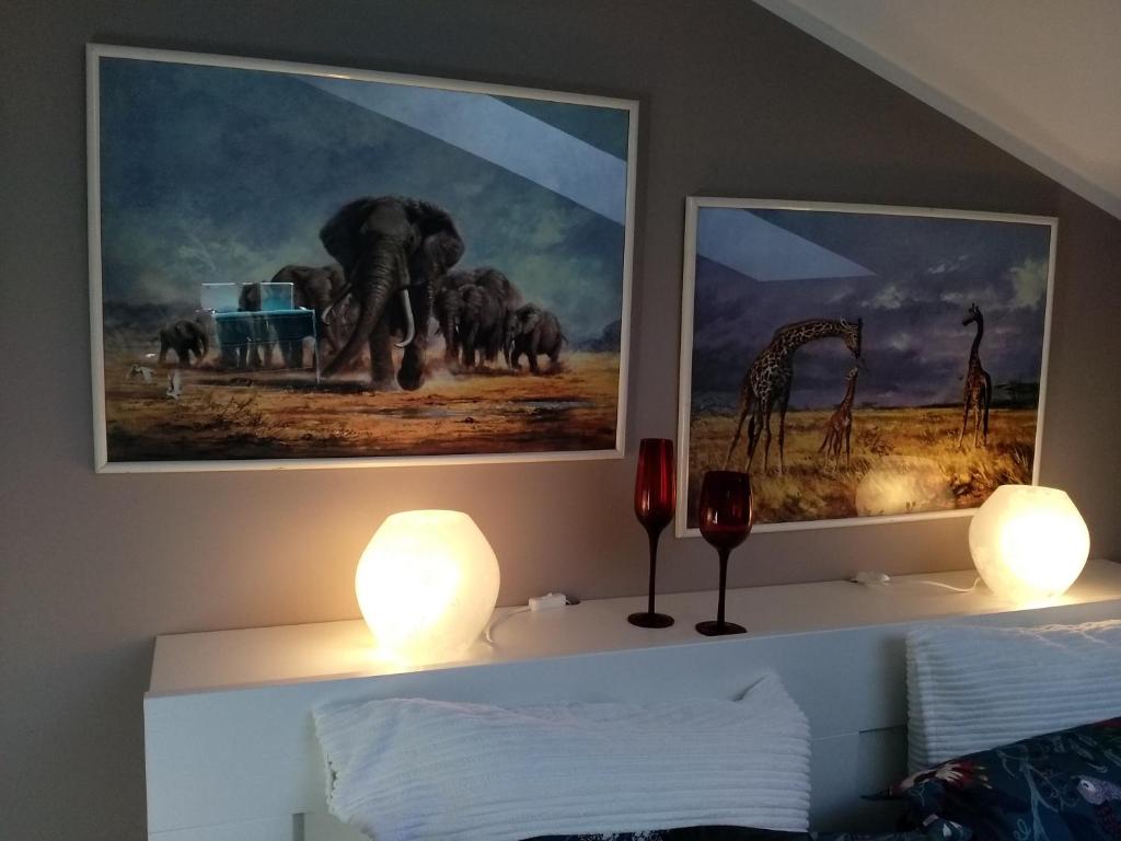 Posteľ alebo postele v izbe v ubytovaní La mansarda di Mi&Lo junior suite
