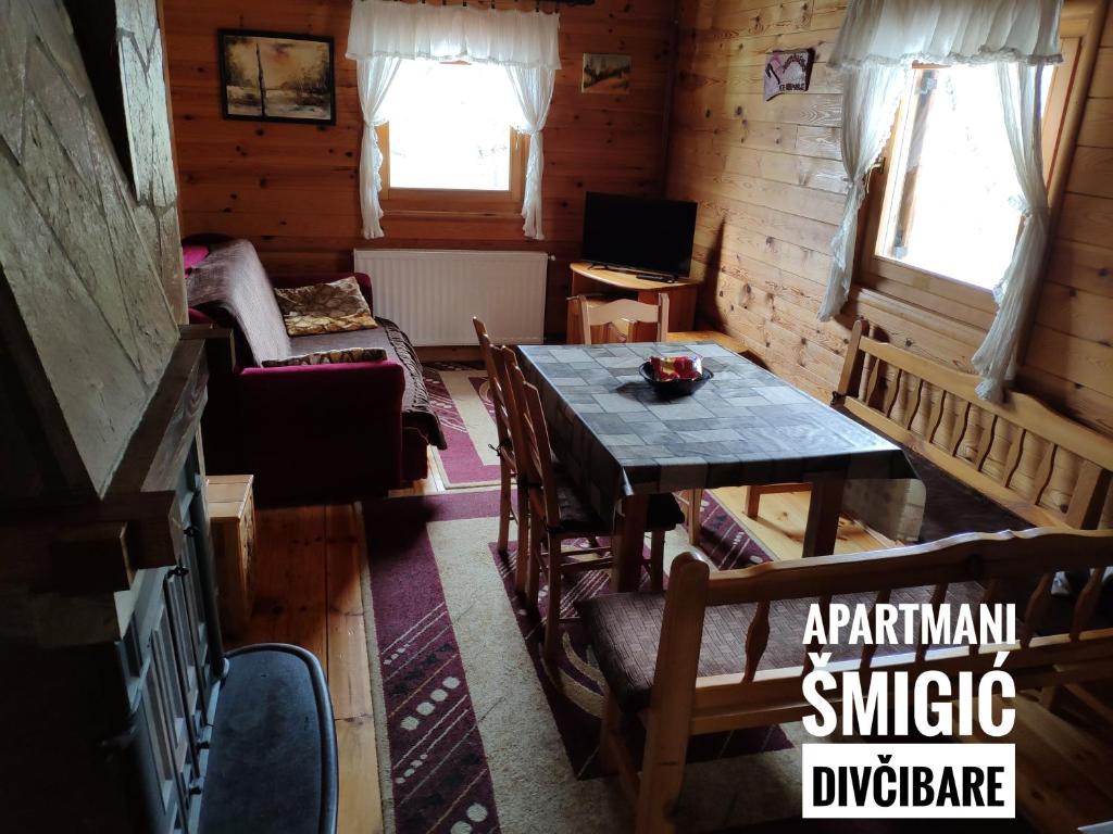 TV a/nebo společenská místnost v ubytování Apartmani Smigic Divcibare