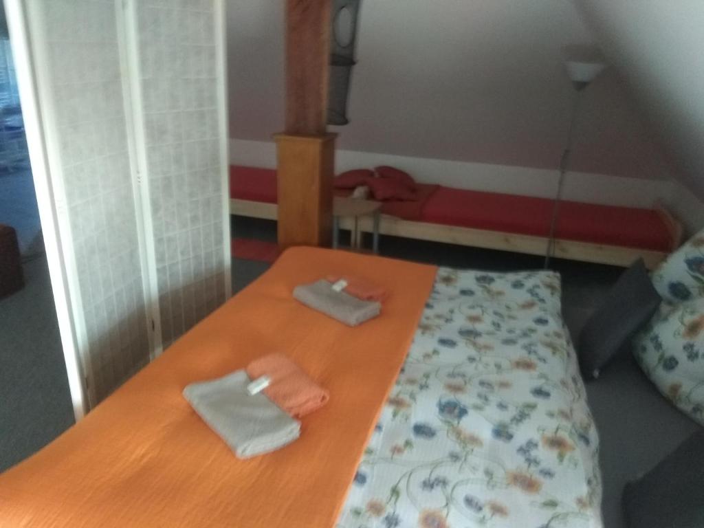 Postel nebo postele na pokoji v ubytování Villa Liduška s kavárnou