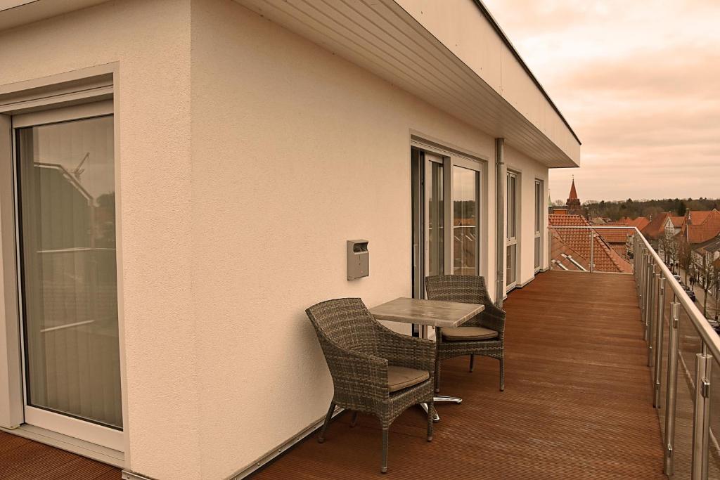 Balkón nebo terasa v ubytování Hotel Walsroder Hof
