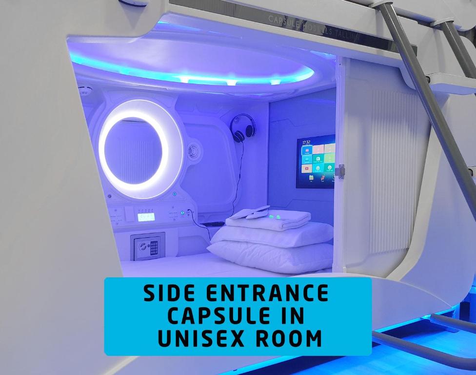 Postel nebo postele na pokoji v ubytování Capsule Hostels Tallinn