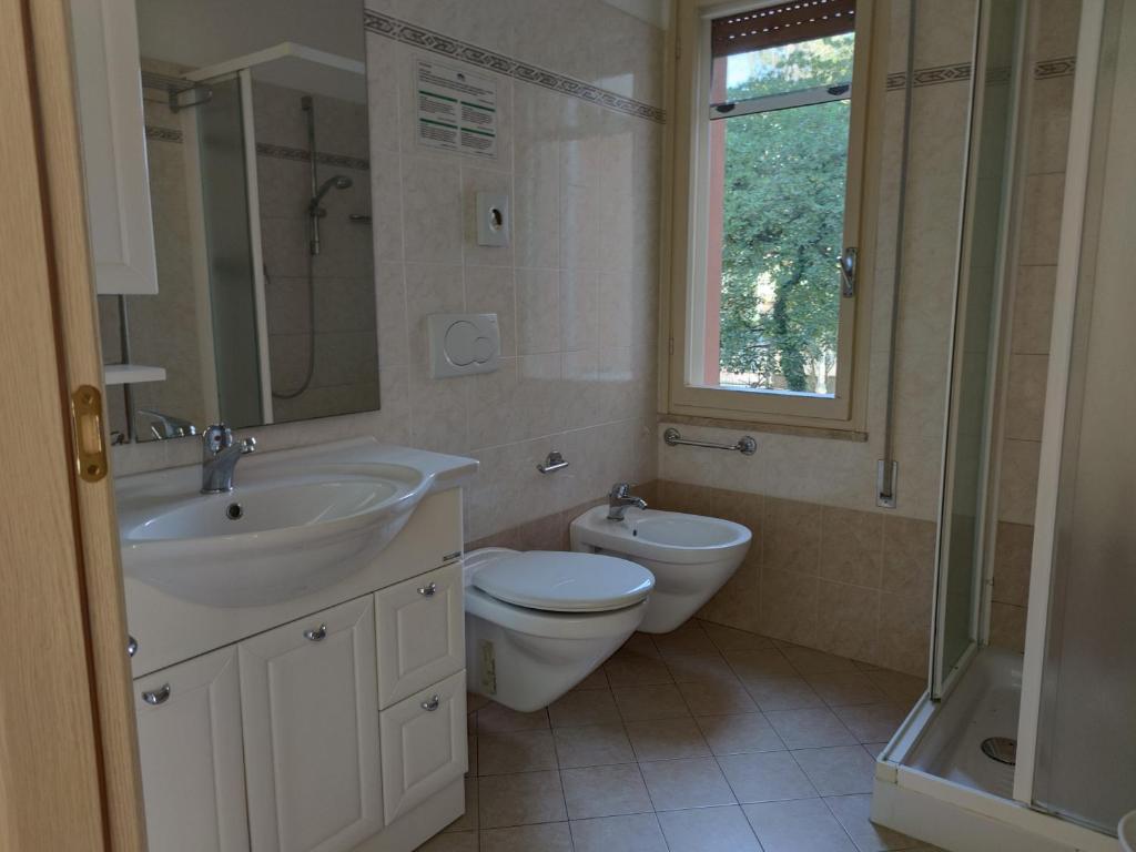 Koupelna v ubytování Hotel Garnì Anna