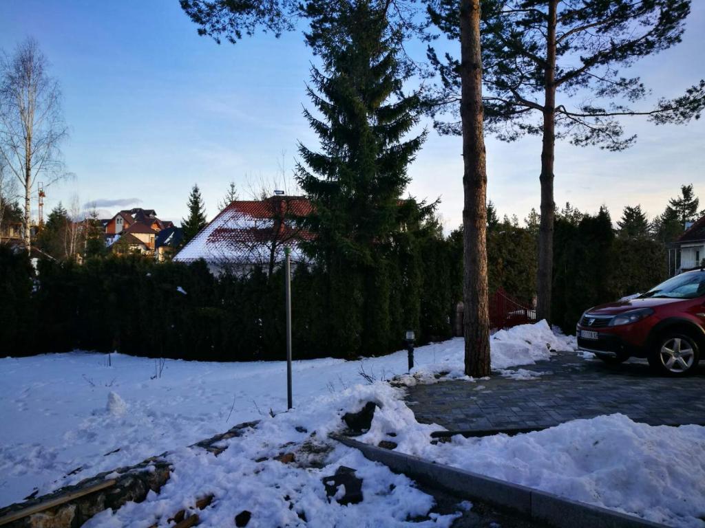 Vila Meridijan v zimě