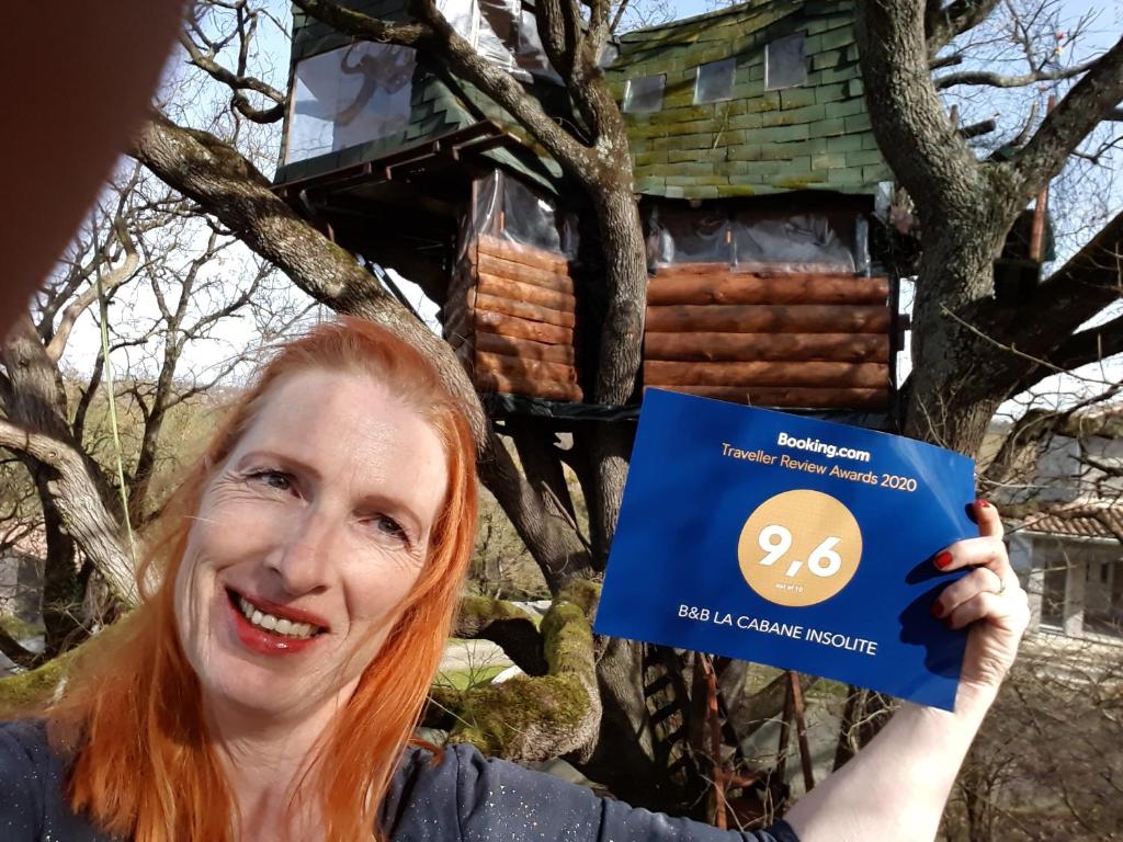 Certifikát, hodnocení, plakát nebo jiný dokument vystavený v ubytování B&B La Cabane Insolite