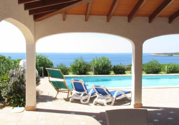 Bazén v ubytování VILLA HELIOS Villa en Cala Pi con vistas despejadas nebo v jeho okolí