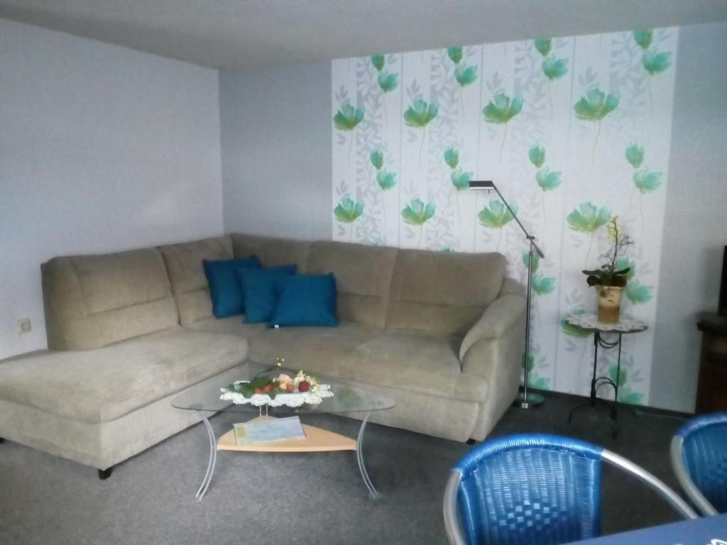 Posezení v ubytování Ferienwohnung Fröhlich