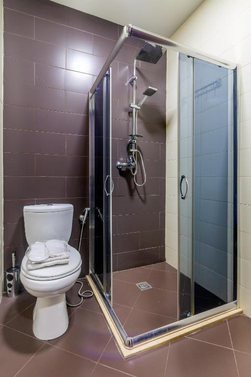 Koupelna v ubytování Hotel Marlyn