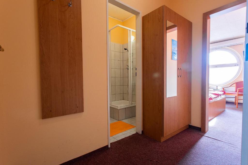 Koupelna v ubytování Penzion Školička