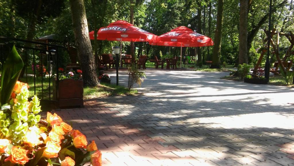 Vonkajšia záhrada v ubytovaní Hotel Kakadu