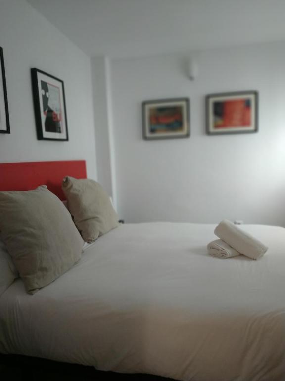 Postel nebo postele na pokoji v ubytování Apartamento San Bernardo
