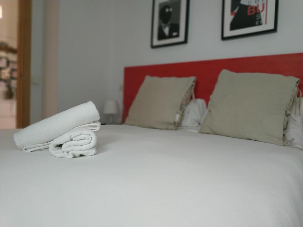 Postel nebo postele na pokoji v ubytování Apartamento San Bernardo