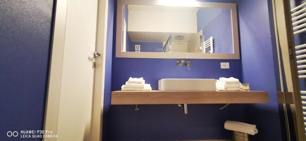 Koupelna v ubytování Stile libero b&b