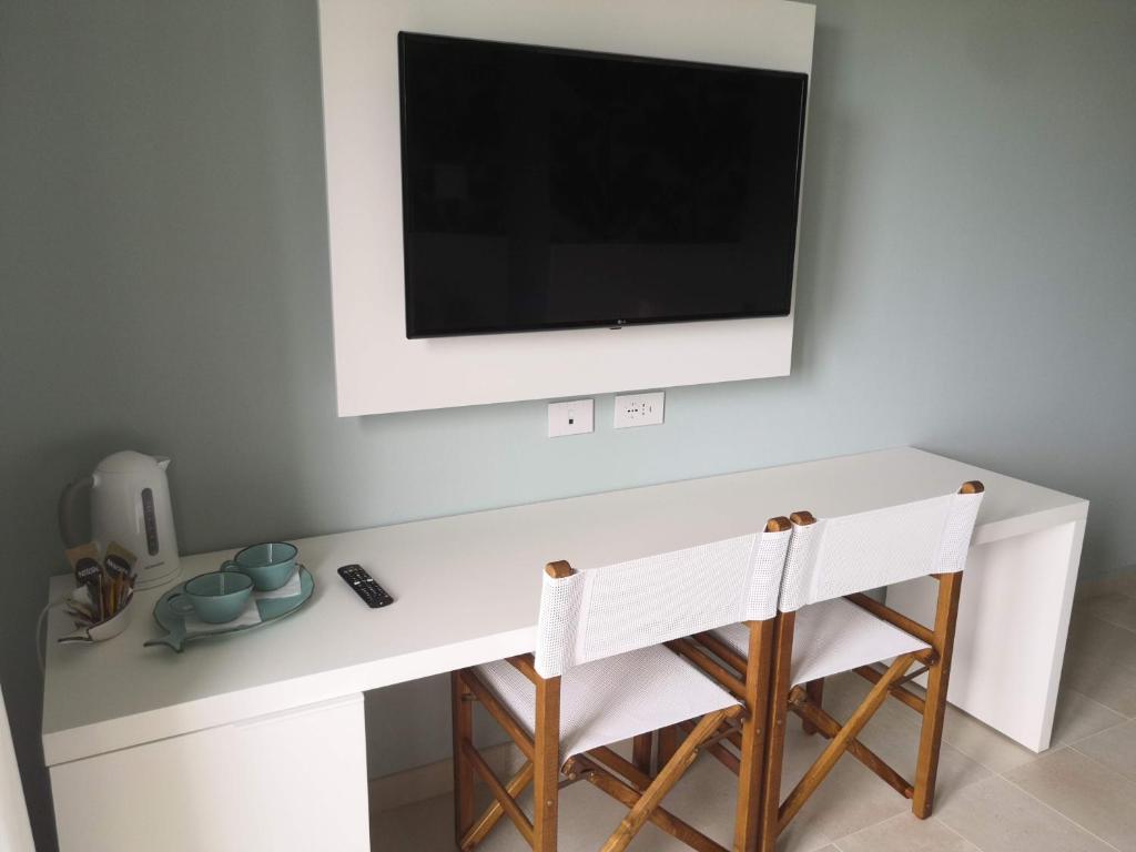 TV a/nebo společenská místnost v ubytování Stile libero b&b