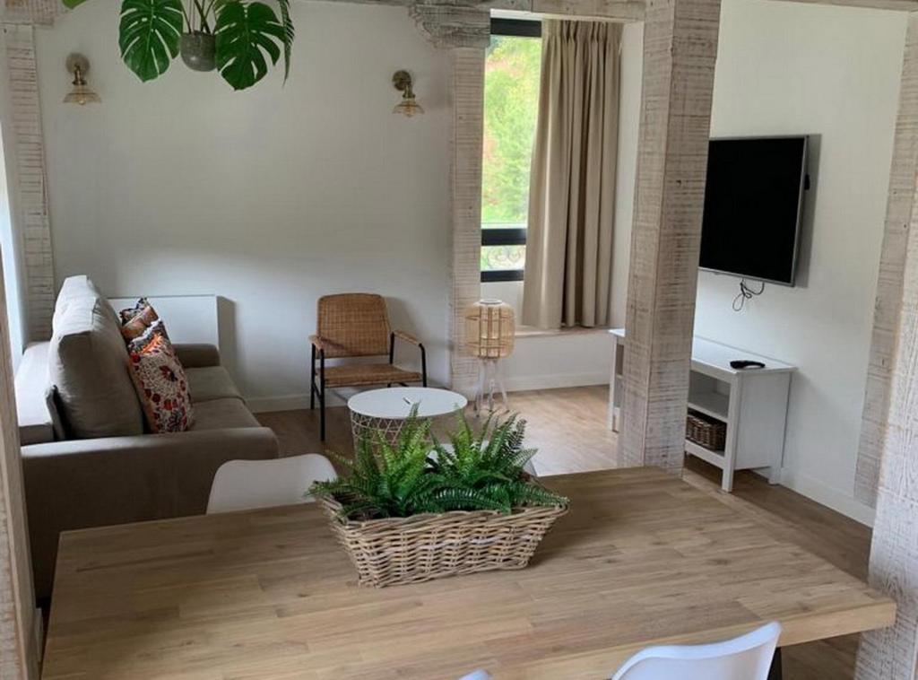 Et tv og/eller underholdning på Apartamentos La Bicicleta