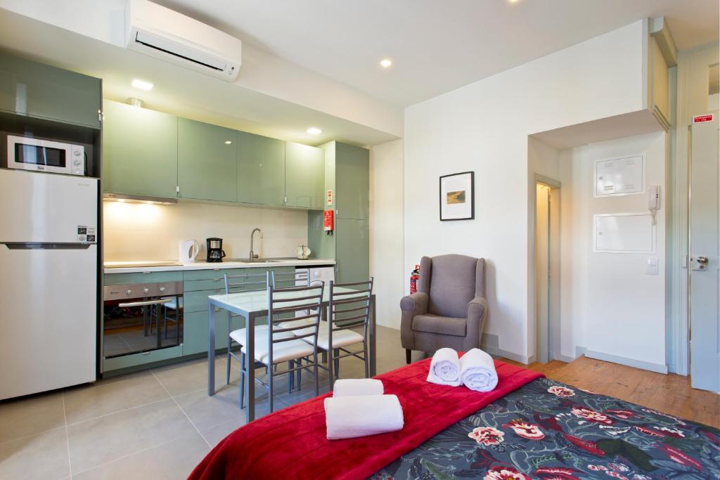 Kuchyň nebo kuchyňský kout v ubytování Casas de Vera Cruz