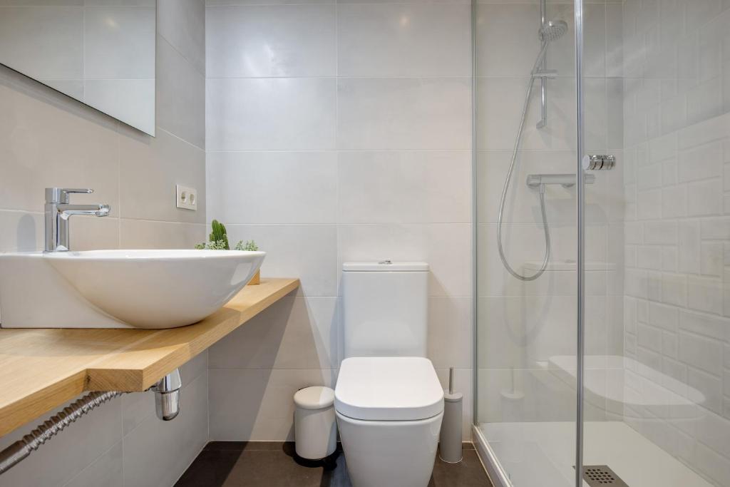Koupelna v ubytování LucasLand Apartments Barcelona