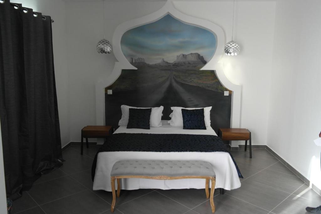 Postel nebo postele na pokoji v ubytování Aparthotel Palace