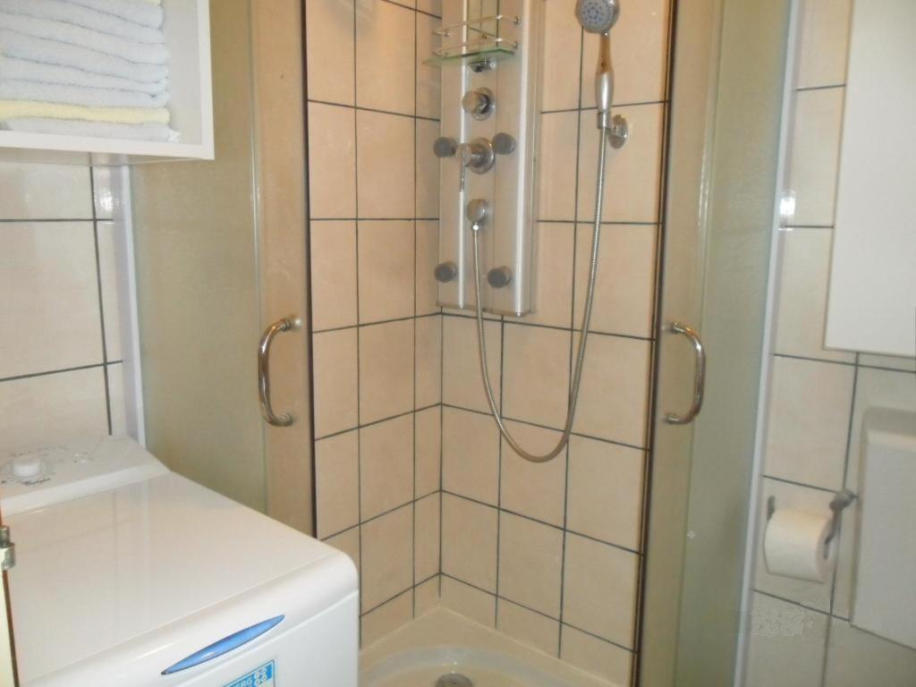 Koupelna v ubytování Apartments Batovanja