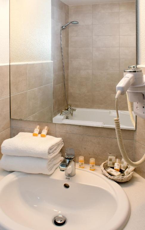 Koupelna v ubytování Als Hôtel