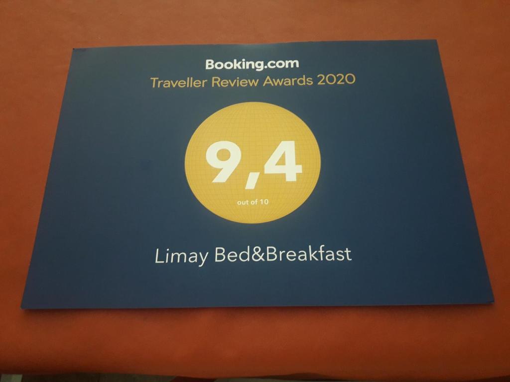 Certifikát, hodnocení, plakát nebo jiný dokument vystavený v ubytování Limay Bed&Breakfast