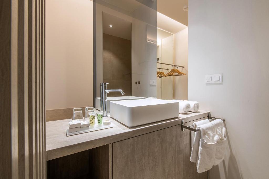 Koupelna v ubytování Begijnhof Hotel