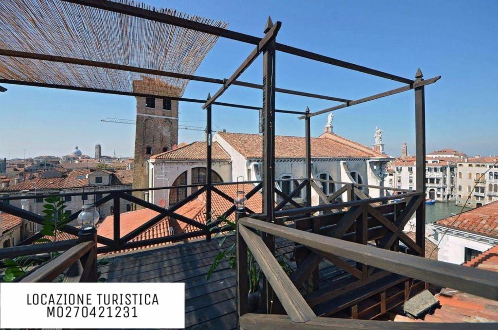 a view of the city from the roof of a building at Cà Mocenigo Terrace in Venice