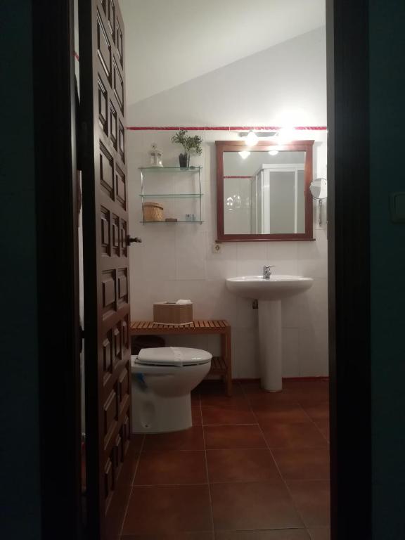 Koupelna v ubytování La Cerca
