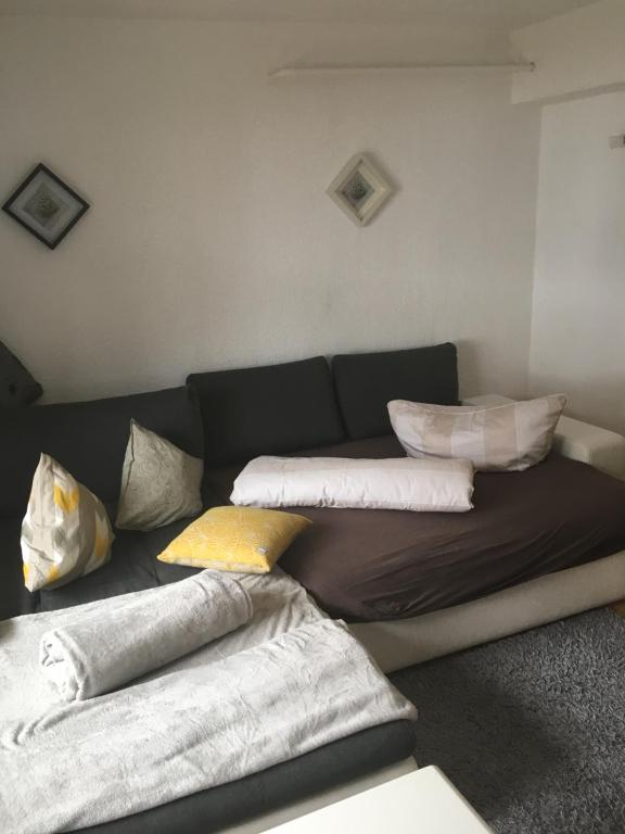 Posteľ alebo postele v izbe v ubytovaní Ferienwohnung Haus File