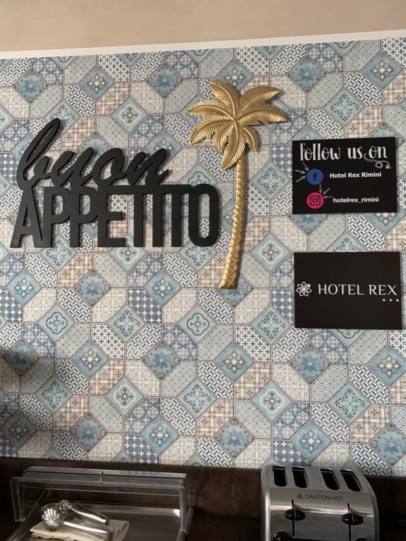 Certifikát, hodnocení, plakát nebo jiný dokument vystavený v ubytování Hotel Rex Rimini