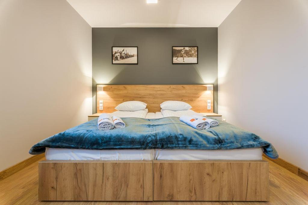 Posteľ alebo postele v izbe v ubytovaní Hotel***Gorce