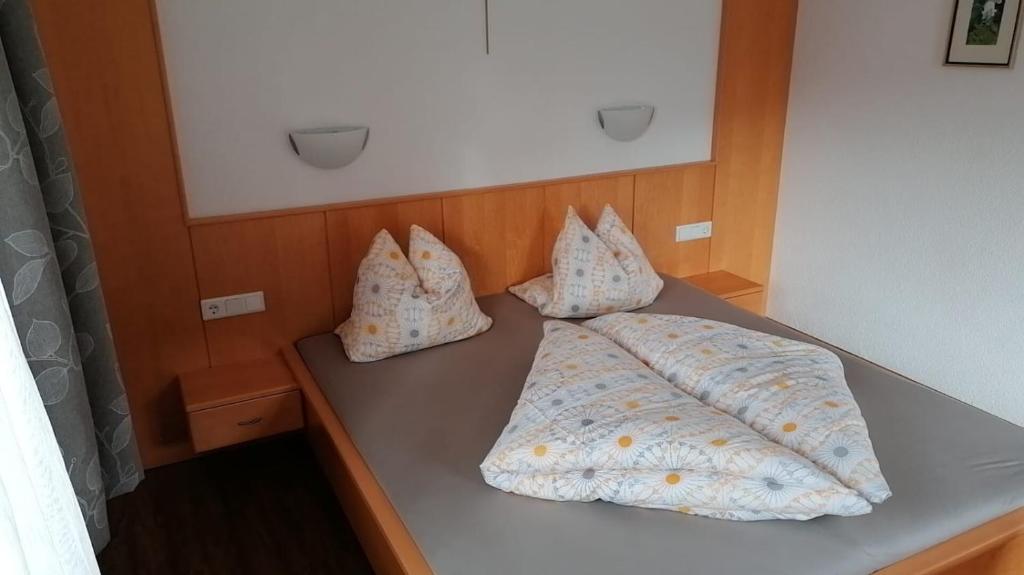 Postel nebo postele na pokoji v ubytování Ferienhaus Oberhuben
