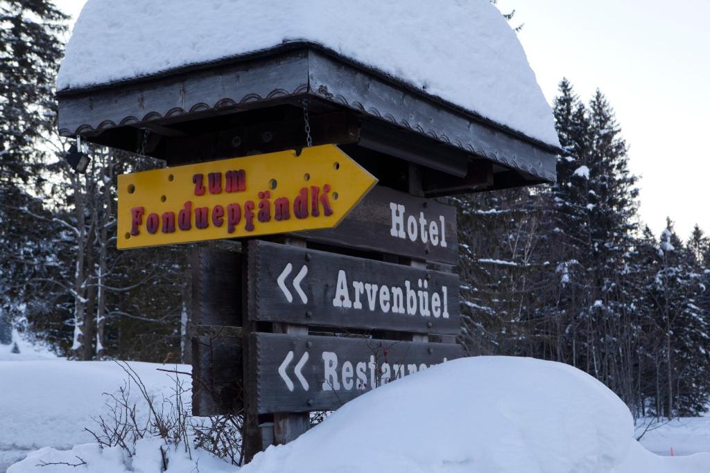Hotel Arvenbüel v zimě