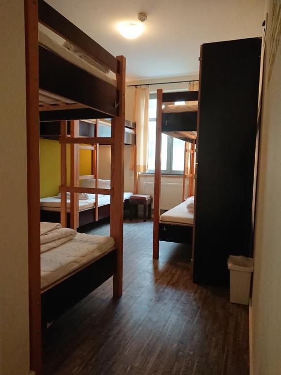 Postel nebo postele na pokoji v ubytování Backpackers St. Pauli