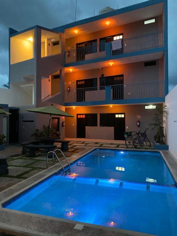 Bazén v ubytování Hotel Del Mar nebo v jeho okolí