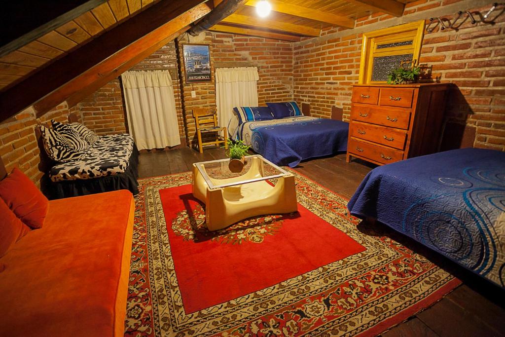 Posezení v ubytování Htl & Villas Las Glorias Mazamitla, céntricas, parking, jardín
