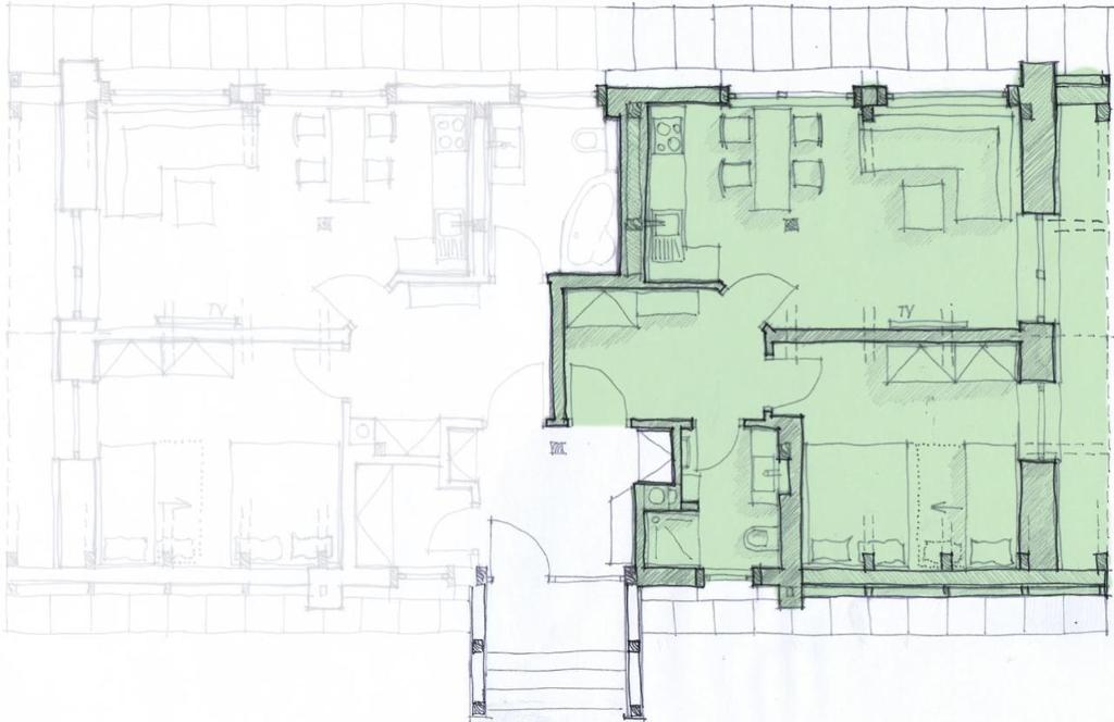 Půdorys ubytování Apartmany Slunecnice